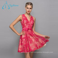 Lace Appliques A-Line Sashes Bow Beautiful Prom Dresses